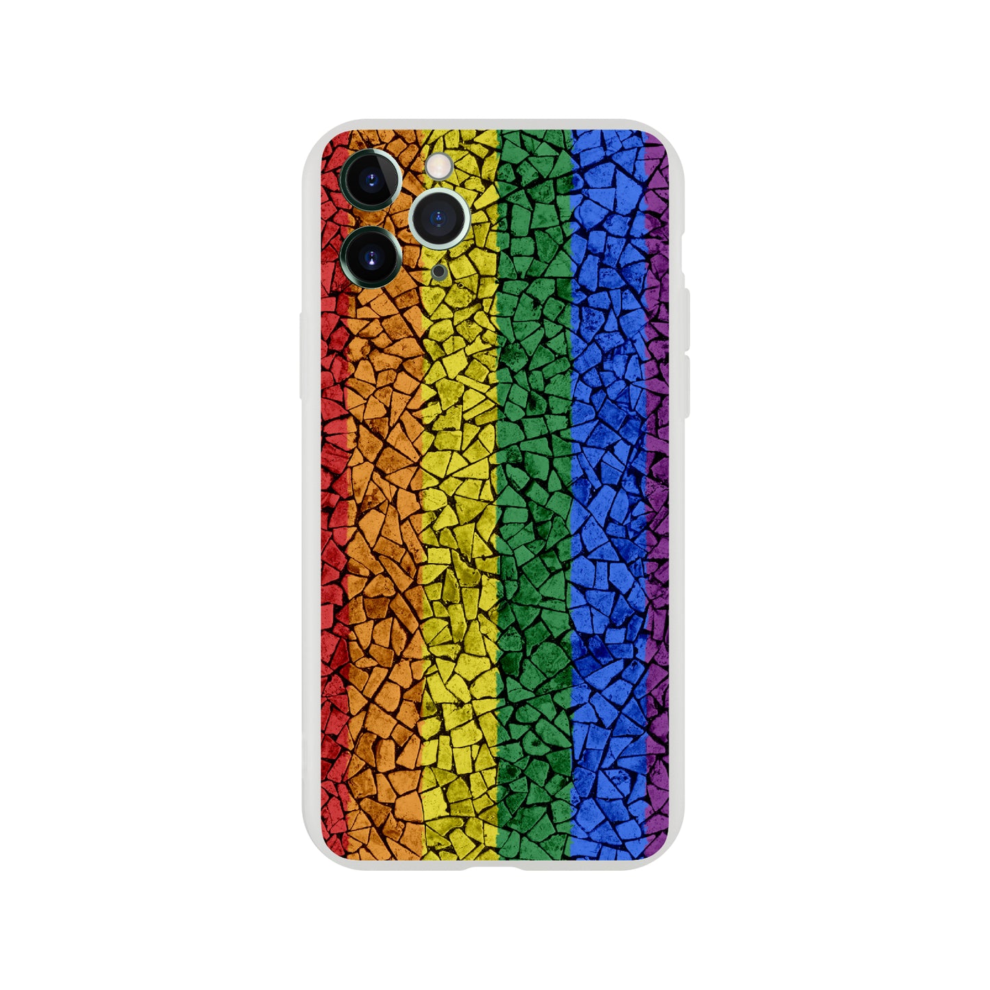 Mobile Phone Case - Pride Crackle Flexi Phone Case