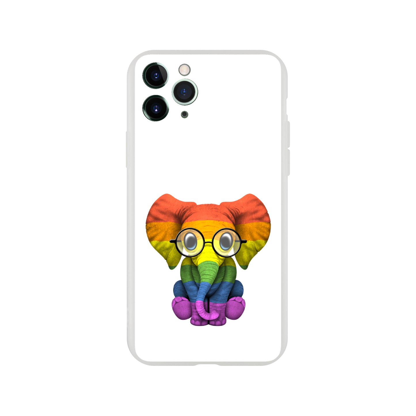 Mobile Phone Case - Baby Pride Elephant Flexi Phone Case