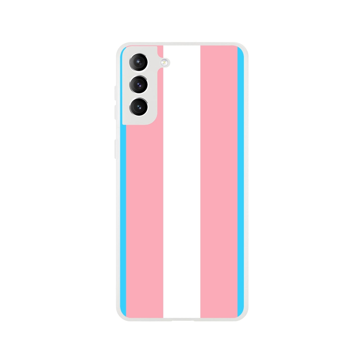 Mobile Phone Case - Trans Pride Flag Flexi Phone Case - LGBTQIA+ Queer