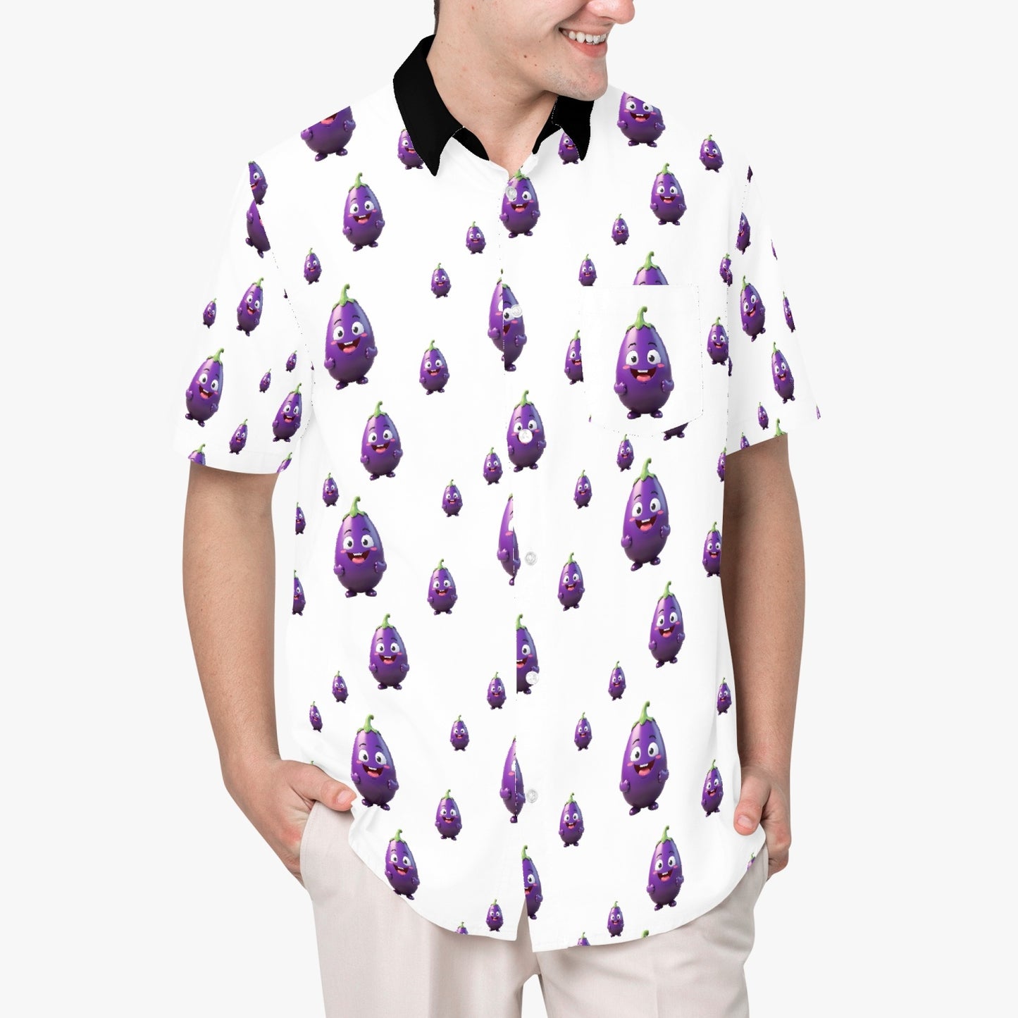 LGBTQIA+ Queer Mr Eggplant Hawaiian Shirt