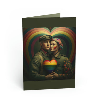 Blank Greeting Card - In Plain Sight - LGBTQIA+ Queer Pride Blank Greeting Card