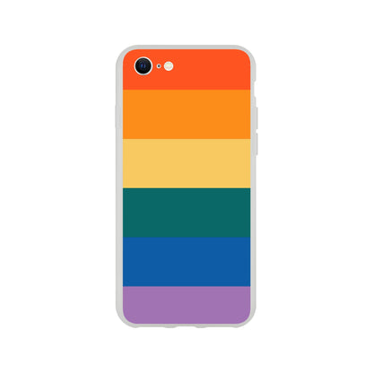 Mobile Phone Case - Retro Flag Flexi Phone Case - LGBTQIA+ Queer