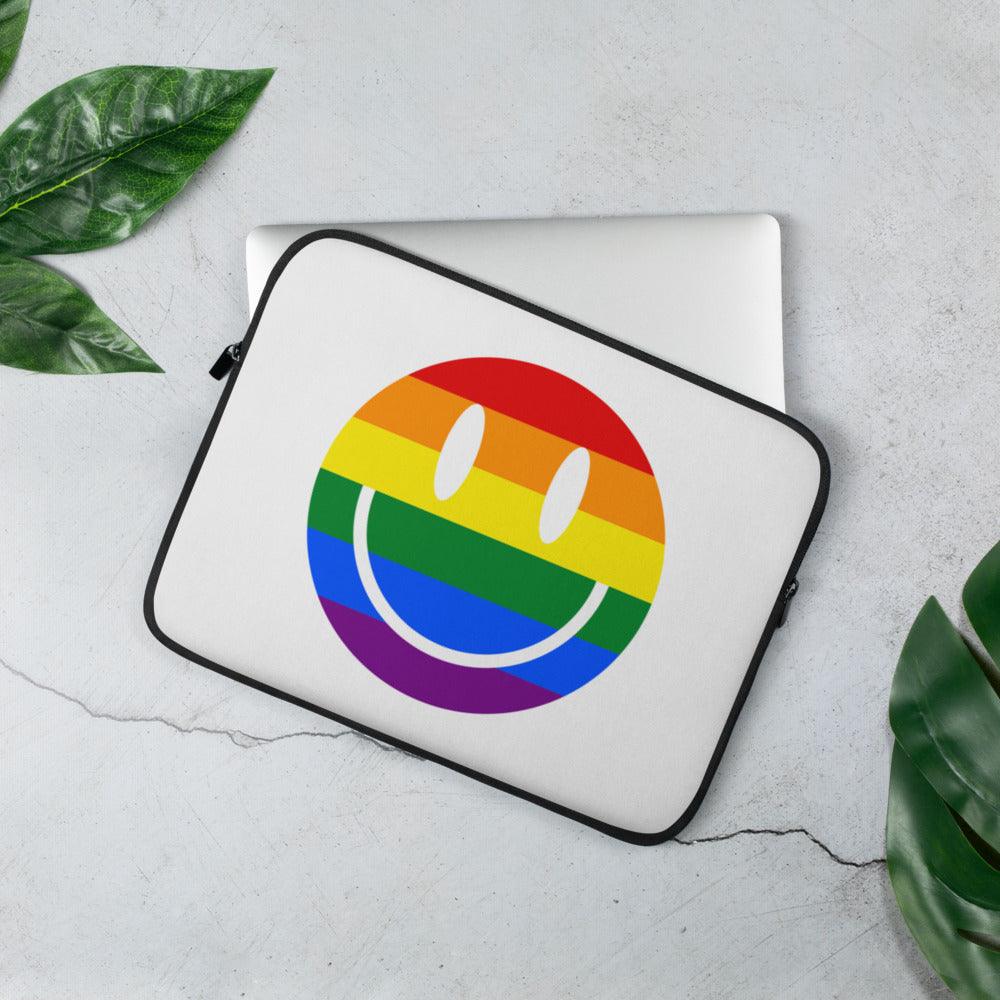 Laptop Sleeve - Rainbow Smiley Laptop Sleeve