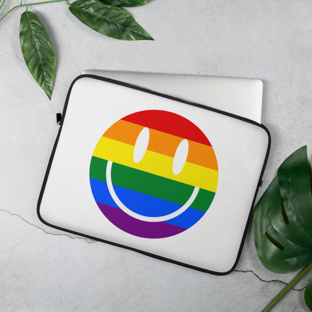 Laptop Sleeve - Rainbow Smiley Laptop Sleeve