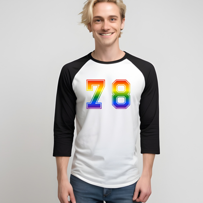 LGBTQIA+ Queer Pride Go Sports 3/4 Sleeve Raglan T-Shirt