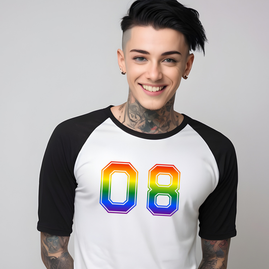 LGBTQIA+ Queer Pride Go Sports 3/4 Sleeve Raglan T-Shirt