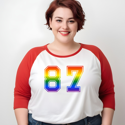 LGBTQIA+ Queer Pride Go Sports 3/4 Sleeve Raglan T-Shirt