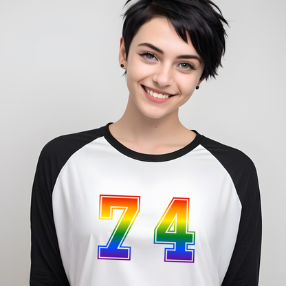 LGBTQIA+ Queer Pride Go Sports 3/4 Sleeve Raglan T-Shirt