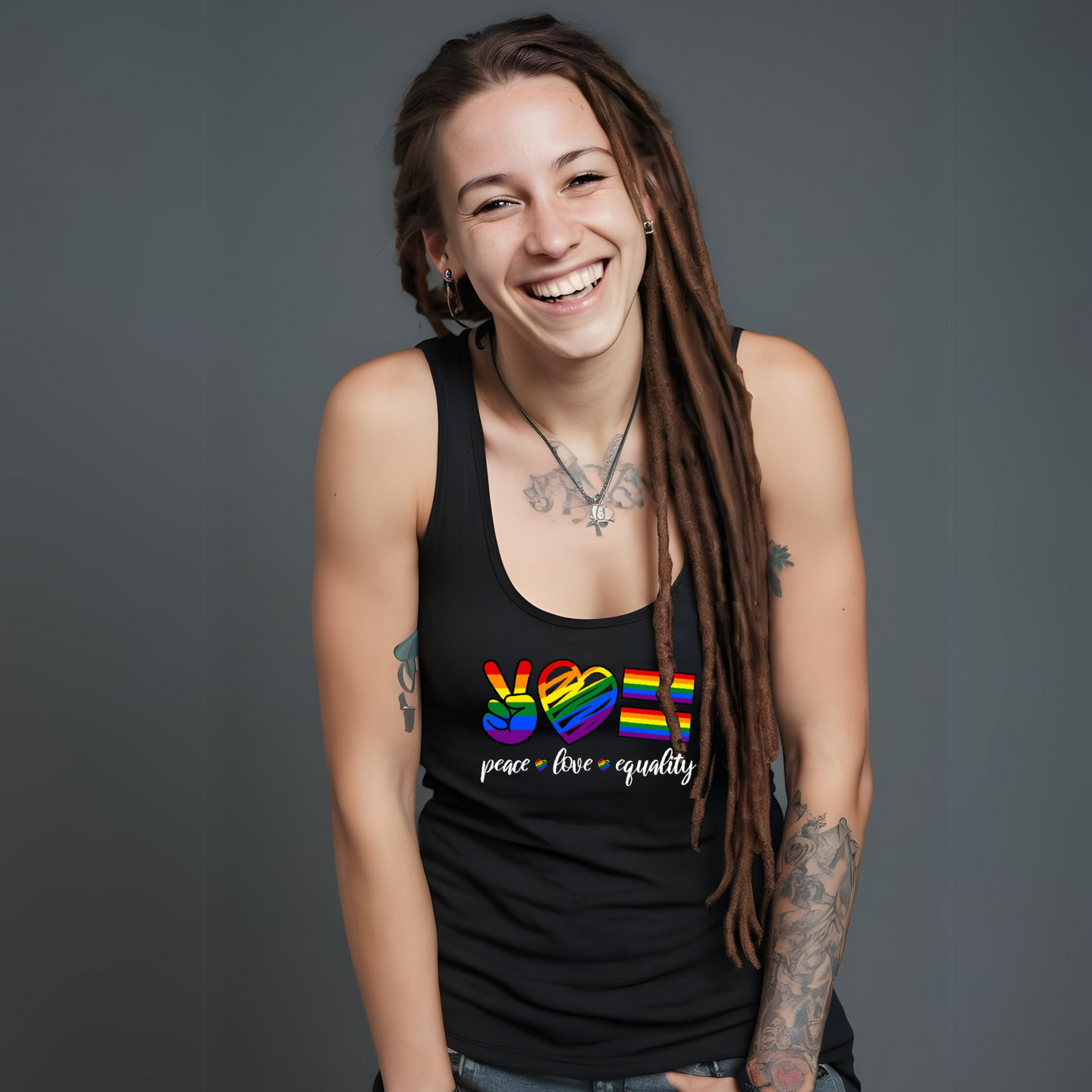 Peace Love Equality Premium Tank Top