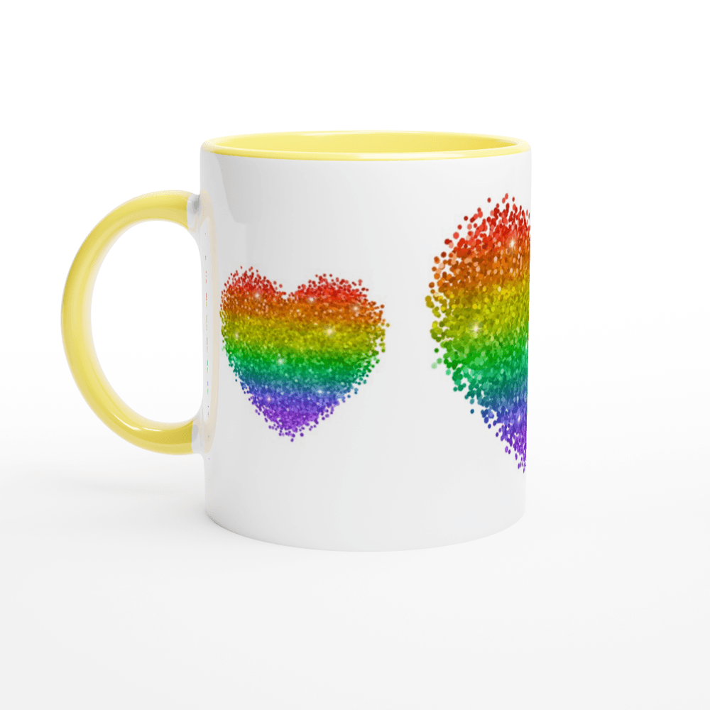 Mug - Glitter Heart Mug - LGBTQIA+ Queer