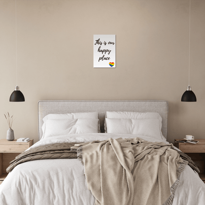 Wall Art - Happy Place - Quote Art Series - Foam Print