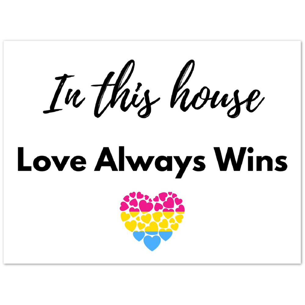 Wall Art - Love Always Wins - Quote Art Series - Foam Print