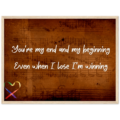 Wall Art - I'm Winning - Loved Lyrics Series | LGBTQIA+ Queer Wall Art