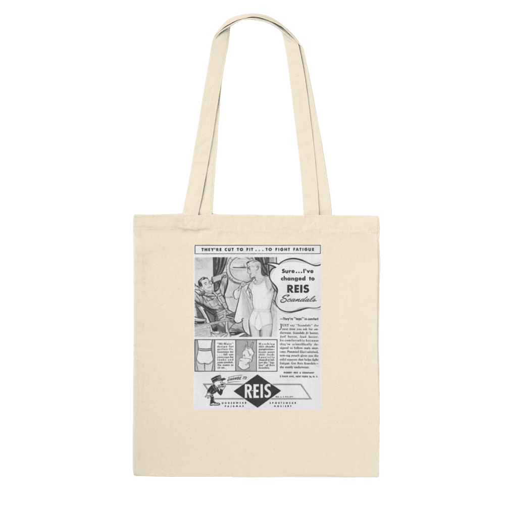 Tote Bags - Underwear - Queer Vintage Ads Tote Bag