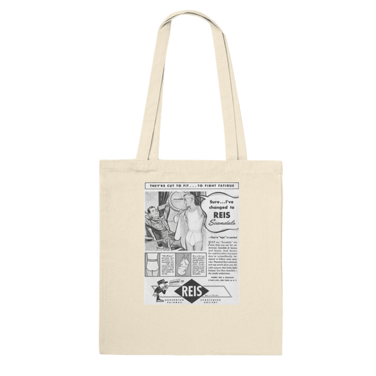 Tote Bags - Underwear - Queer Vintage Ads Tote Bag