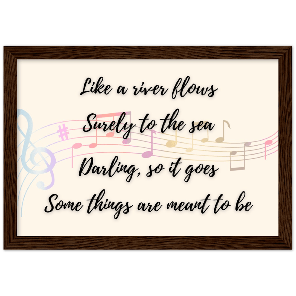 Wall Art - Meant To Be - Loved Lyrics Series | LGBTQIA+ Queer Wall Art