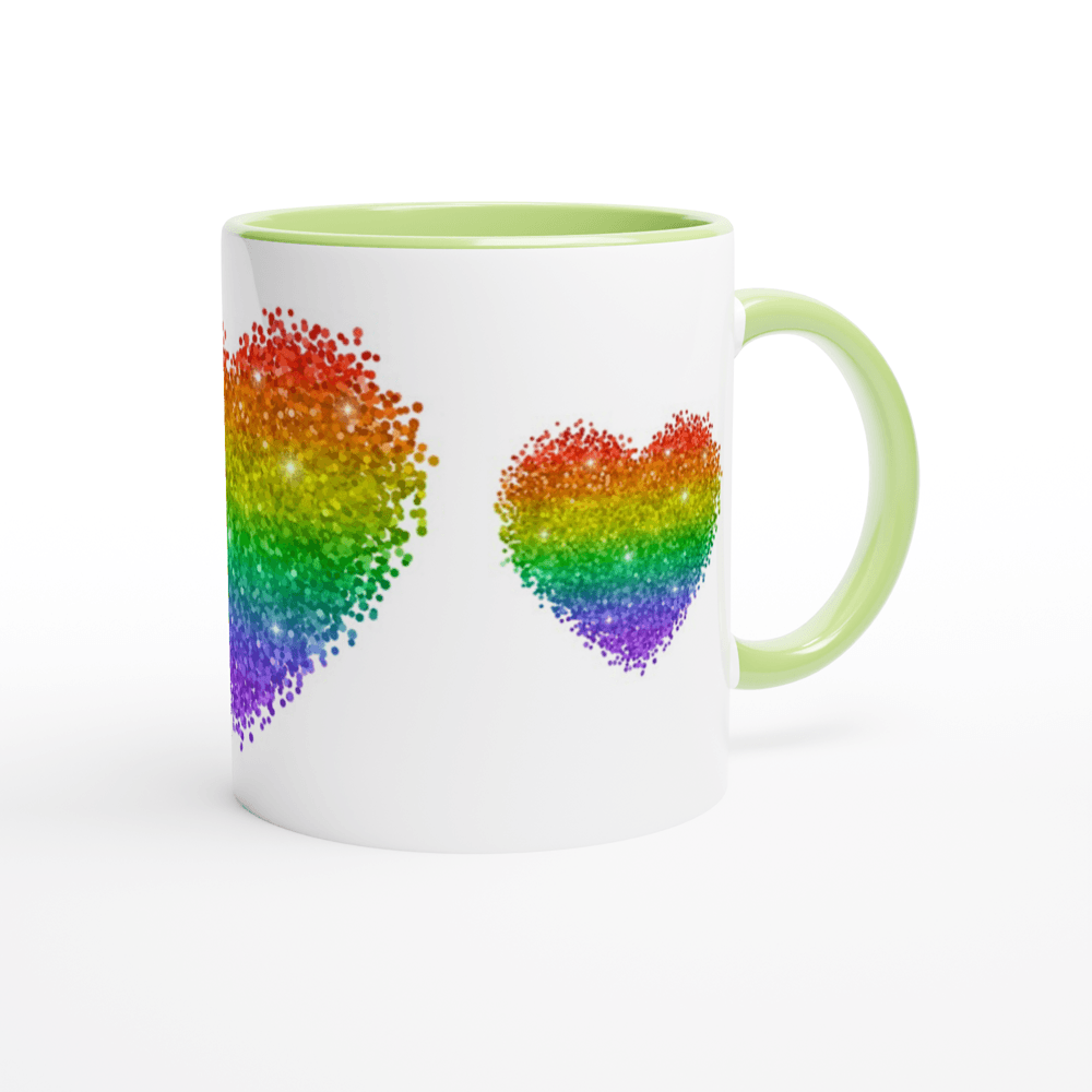 Mug - Glitter Heart Mug - LGBTQIA+ Queer