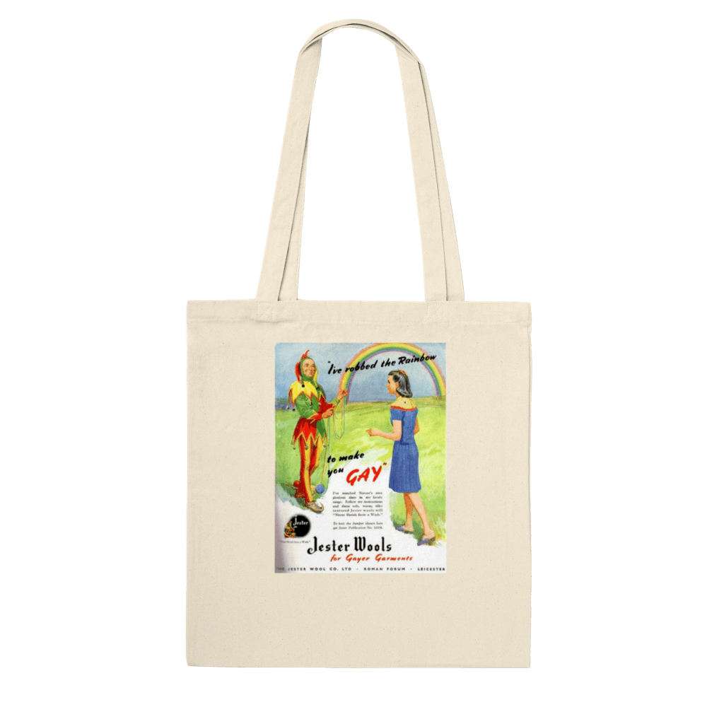 Tote Bags - Gay Wool - Queer Vintage Ads Tote Bag