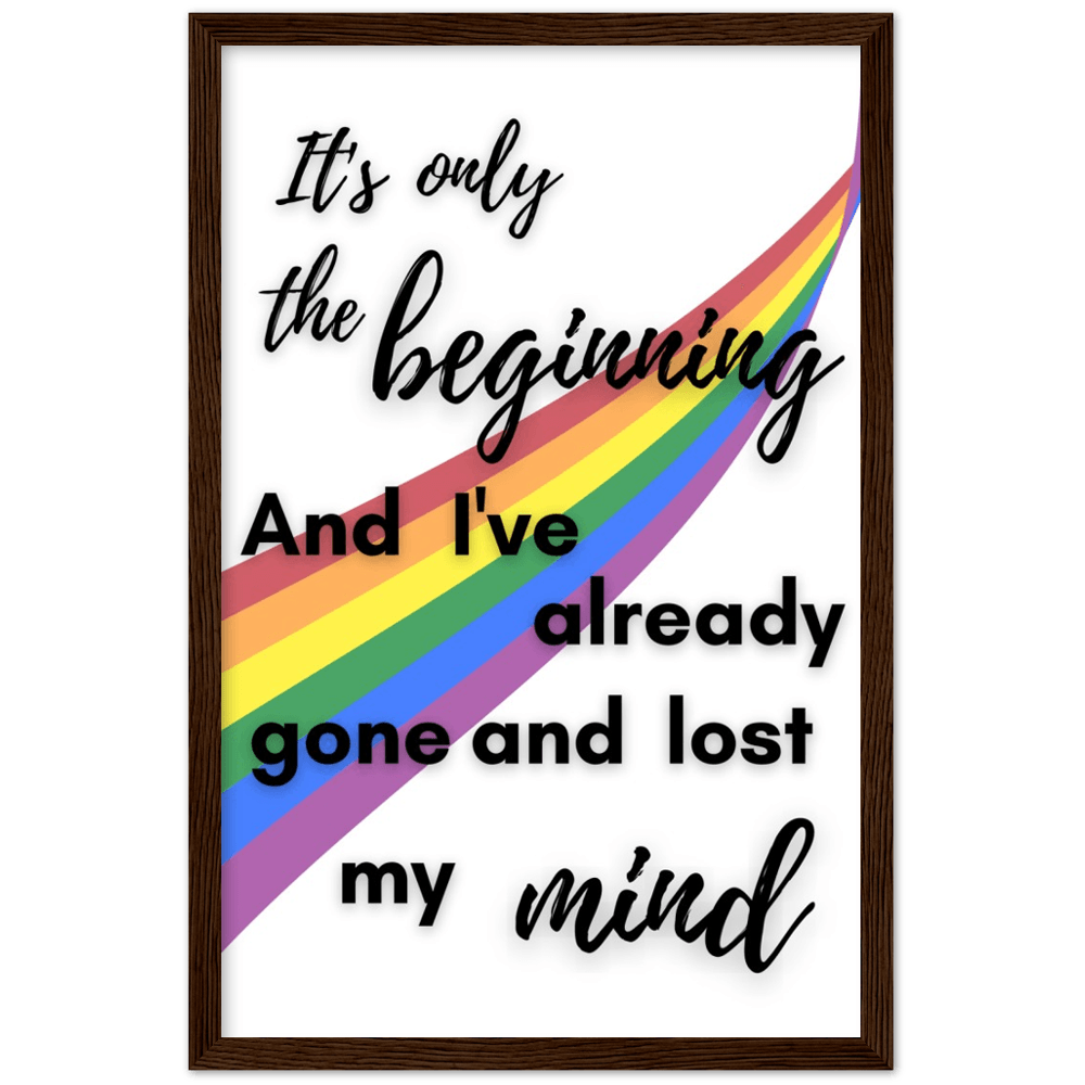 Wall Art - The Beginning - Loved Lyrics Series | LGBTQIA+ Queer Wall Art