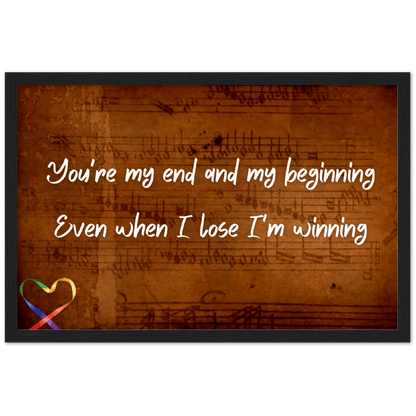 Wall Art - I'm Winning - Loved Lyrics Series | LGBTQIA+ Queer Wall Art