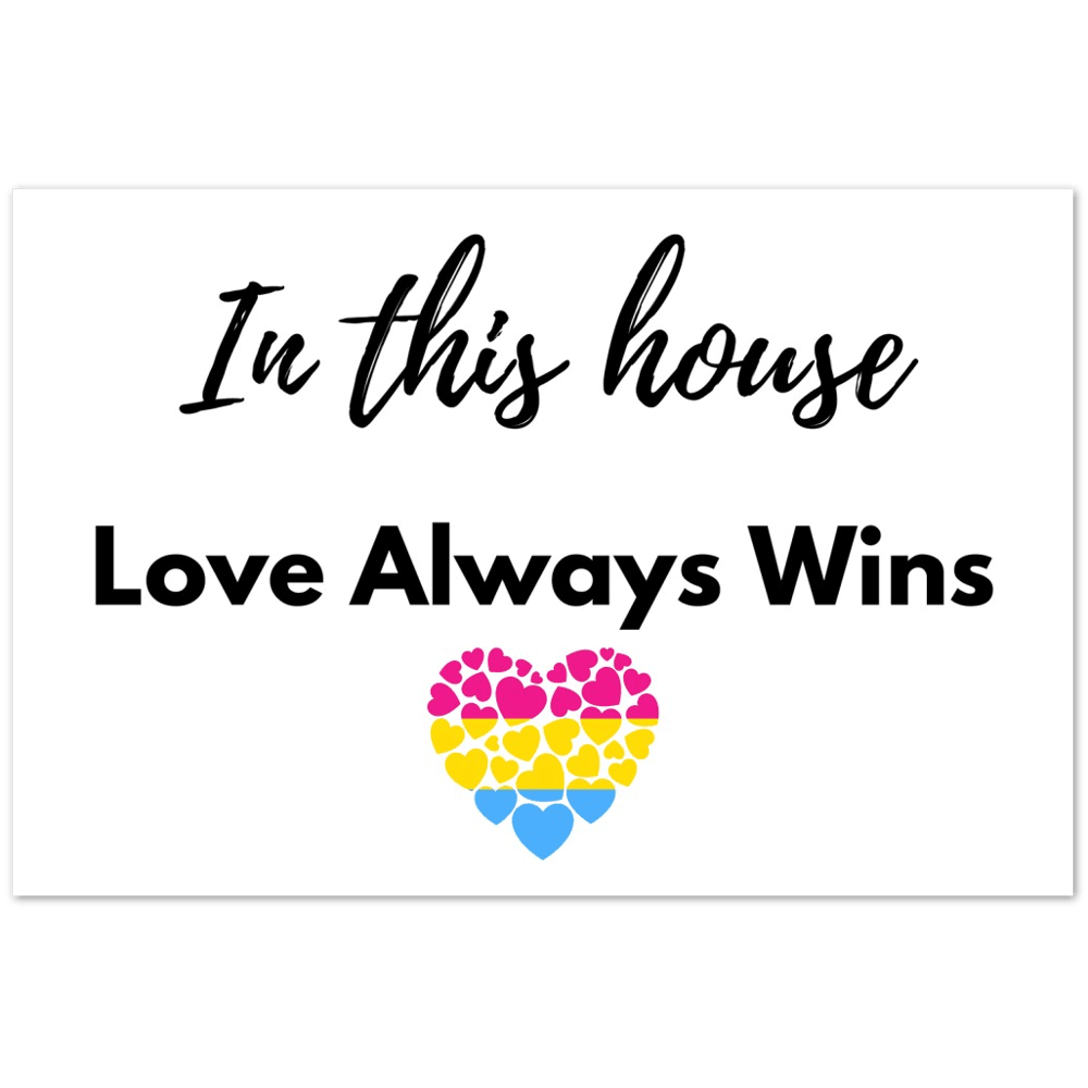 Wall Art - Love Always Wins - Quote Art Series - Foam Print