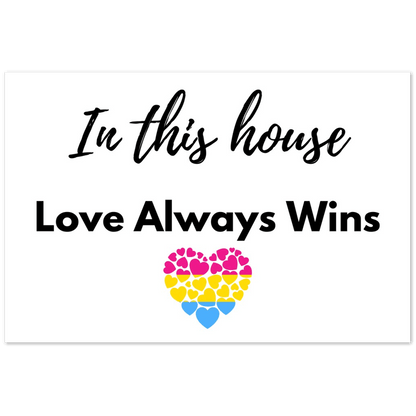 Wall Art - Love Always Wins - Quote Art Series - Foam Print