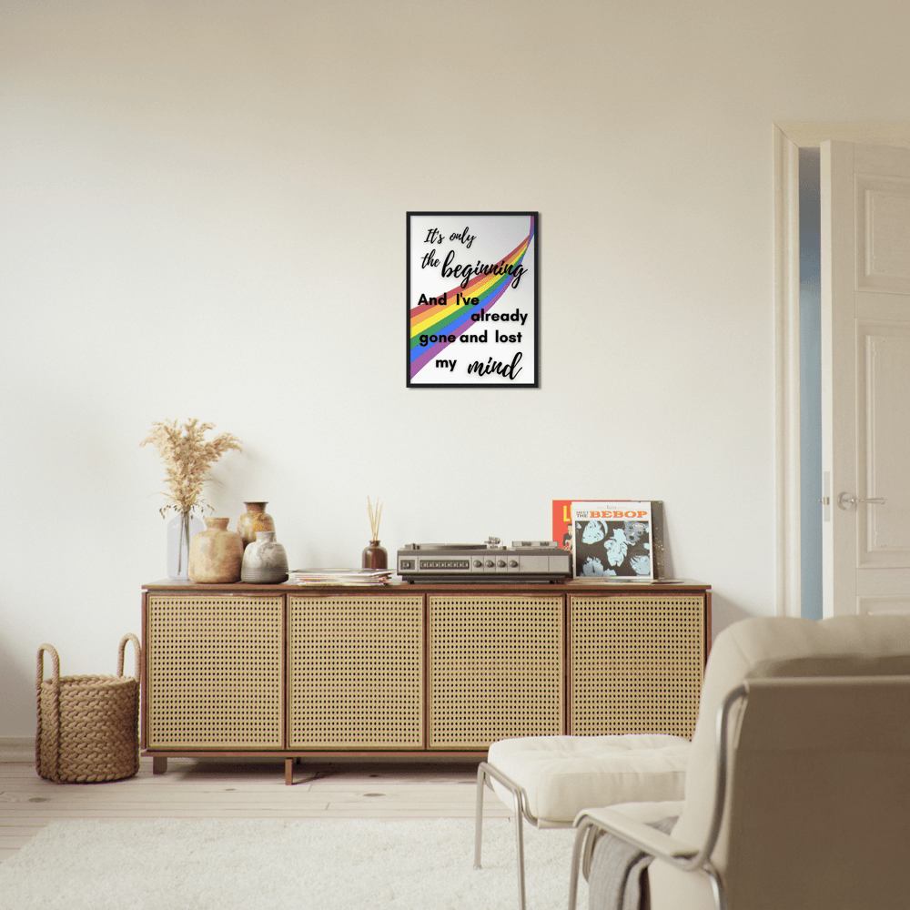 Wall Art - The Beginning - Loved Lyrics Series | LGBTQIA+ Queer Wall Art