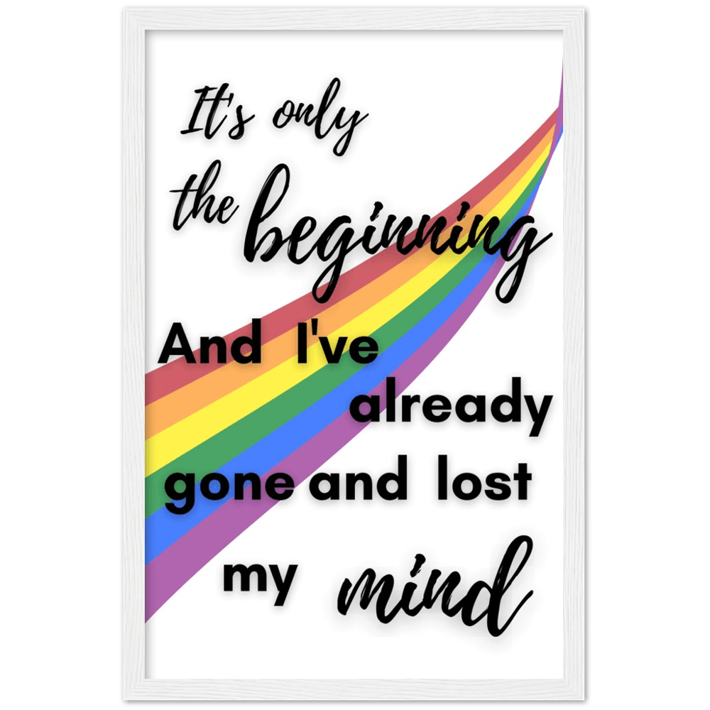 Wall Art - The Beginning - Loved Lyrics Series | LGBTQIA+ Queer Wall Art