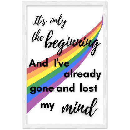 Wall Art - The Beginning - Loved Lyrics Series | LGBTQIA+ Queer Wall Art