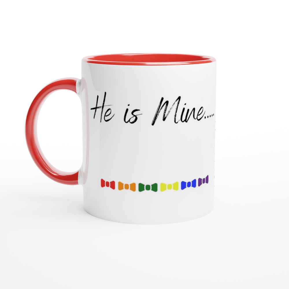 Mugs - He Is Mine Ceramic Mug - LGBTQIA+ Queer