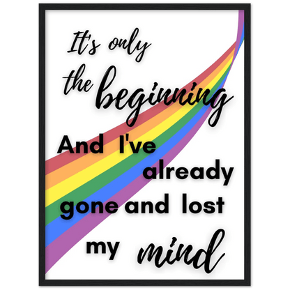 Wall Art - The Beginning - Loved Lyrics Series | LGBTQIA+ Queer Wall Art