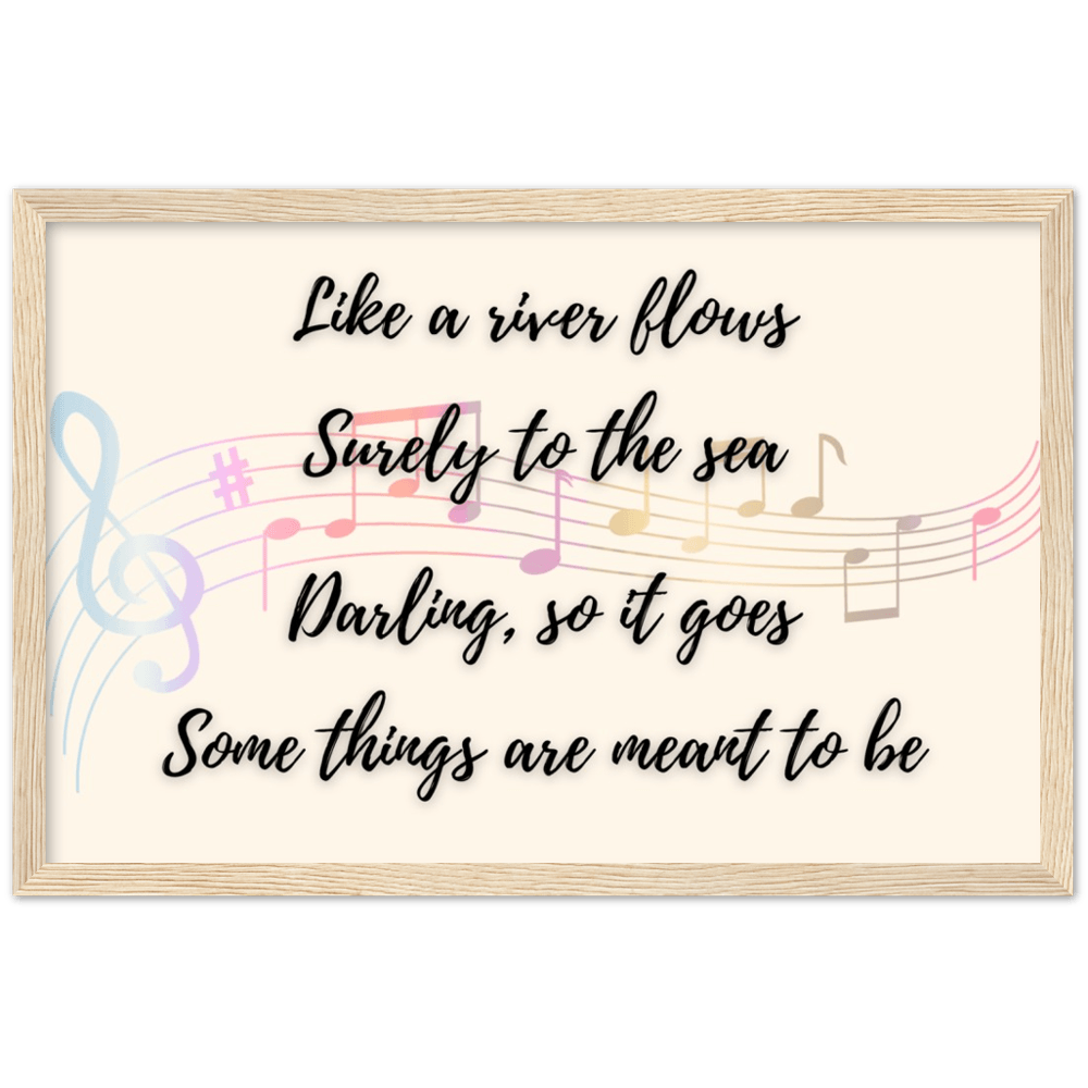 Wall Art - Meant To Be - Loved Lyrics Series | LGBTQIA+ Queer Wall Art