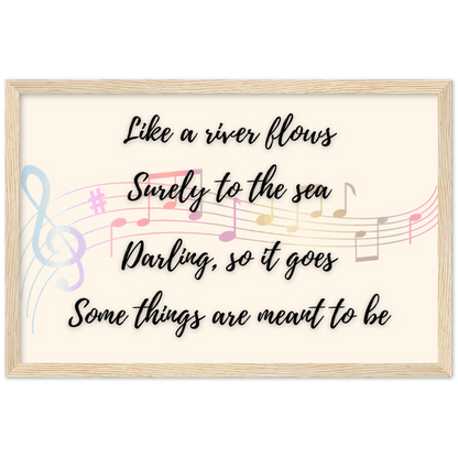 Wall Art - Meant To Be - Loved Lyrics Series | LGBTQIA+ Queer Wall Art