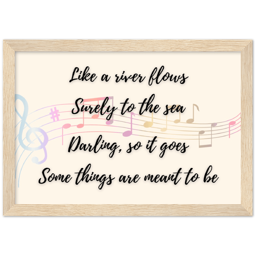 Wall Art - Meant To Be - Loved Lyrics Series | LGBTQIA+ Queer Wall Art