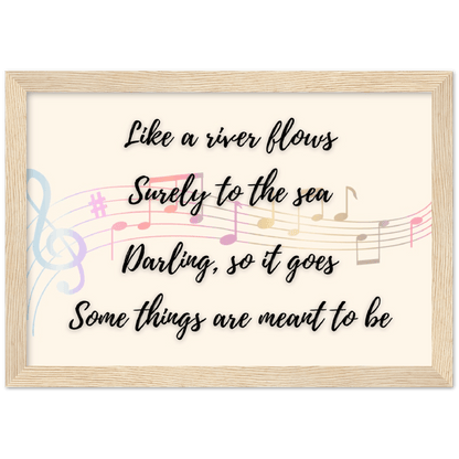 Wall Art - Meant To Be - Loved Lyrics Series | LGBTQIA+ Queer Wall Art