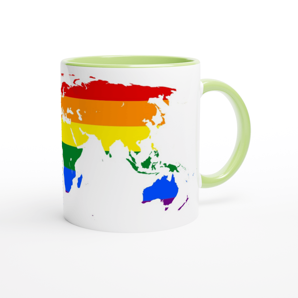 Mug - Rainbow World Pride Mug - LGBTQIA+ Queer