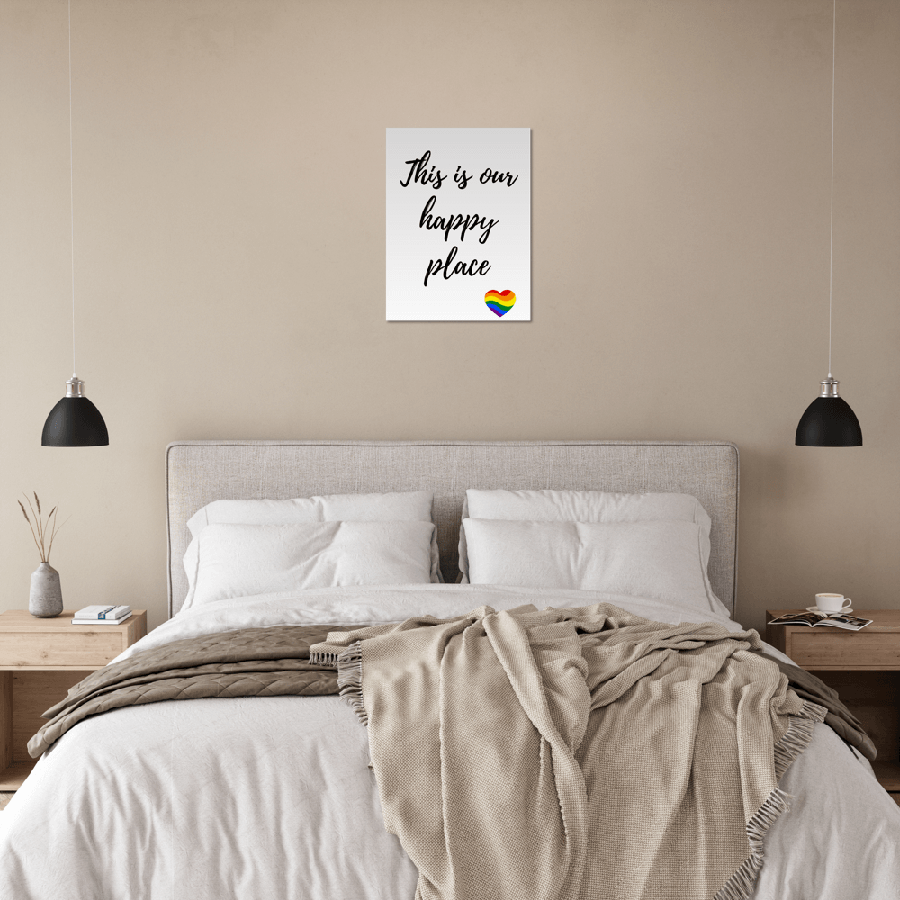 Wall Art - Happy Place - Quote Art Series - Foam Print