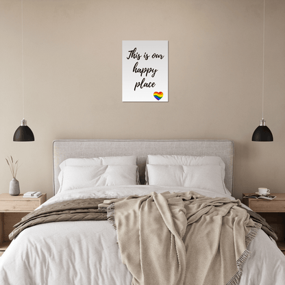 Wall Art - Happy Place - Quote Art Series - Foam Print