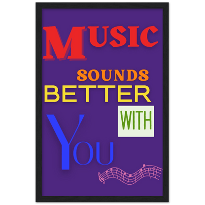 Wall Art - Music Sounds Better - Loved Lyrics Series | LGBTQIA+ Queer Wall Art