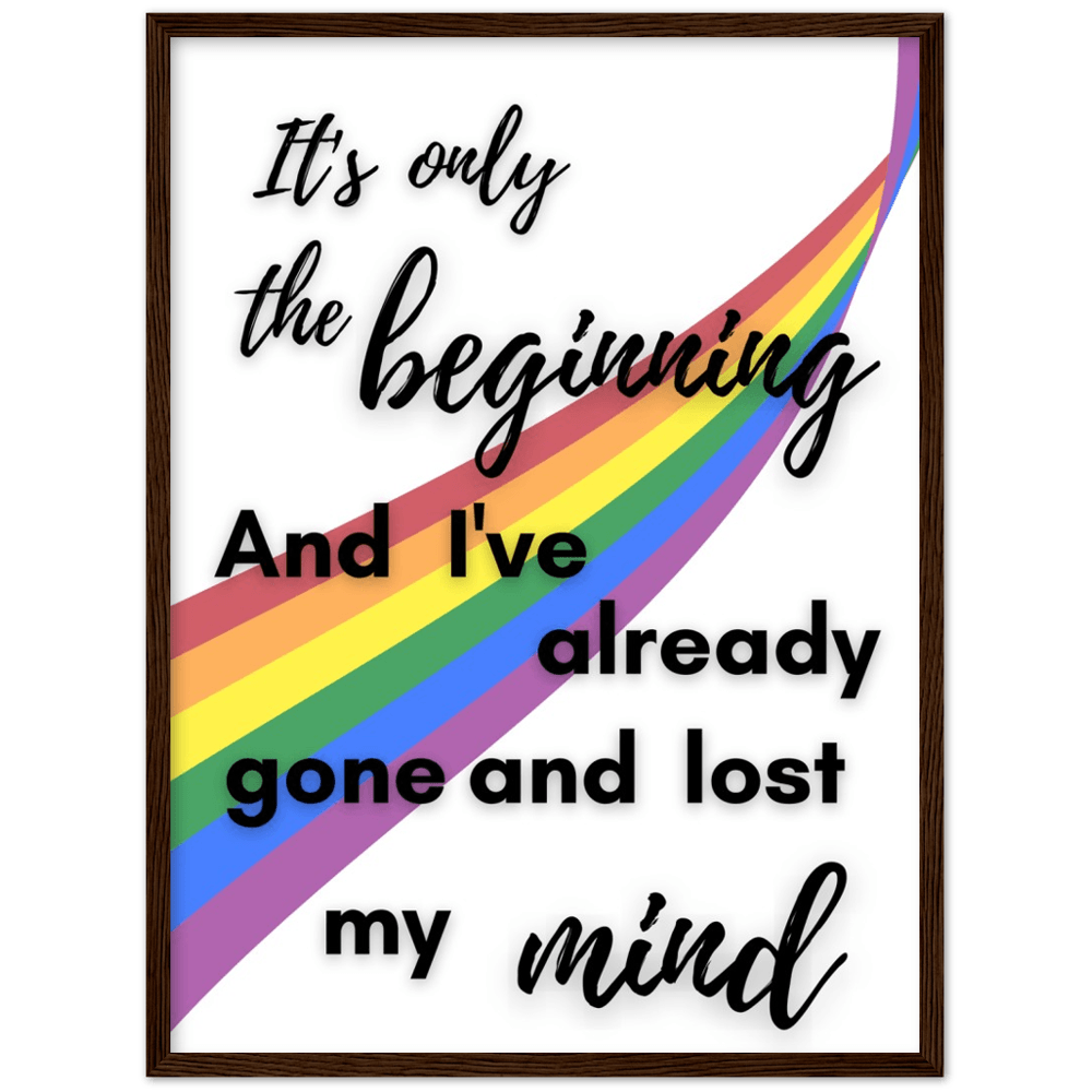 Wall Art - The Beginning - Loved Lyrics Series | LGBTQIA+ Queer Wall Art