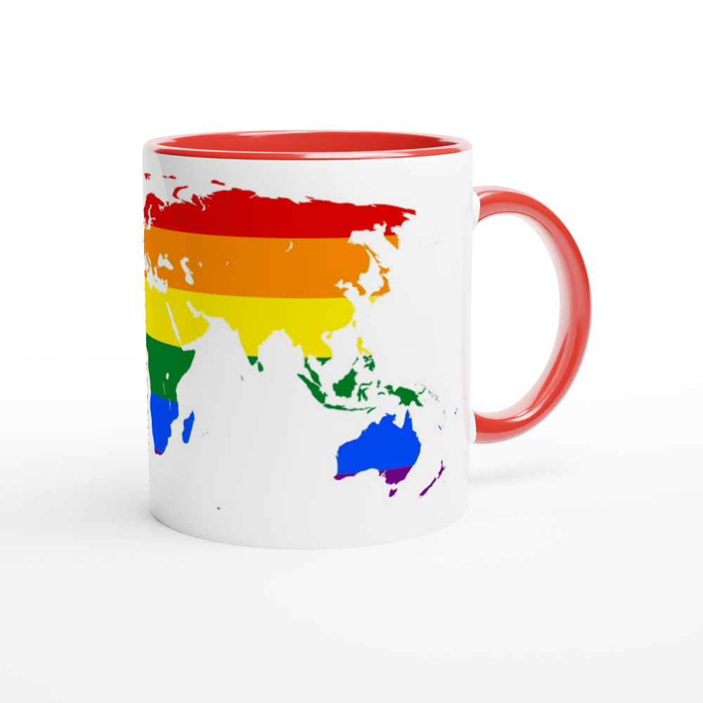 Mug - Rainbow World Pride Mug - LGBTQIA+ Queer