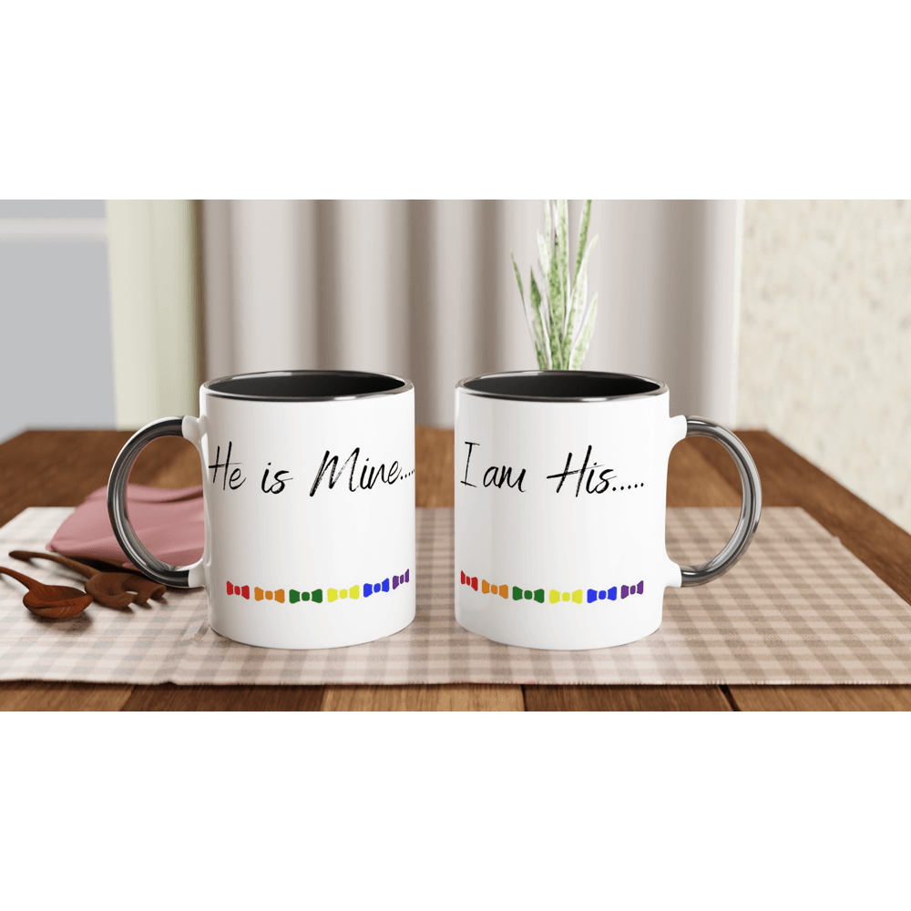 Mugs - He Is Mine / I Am His Ceramic Mug - LGBTQIA+ Queer