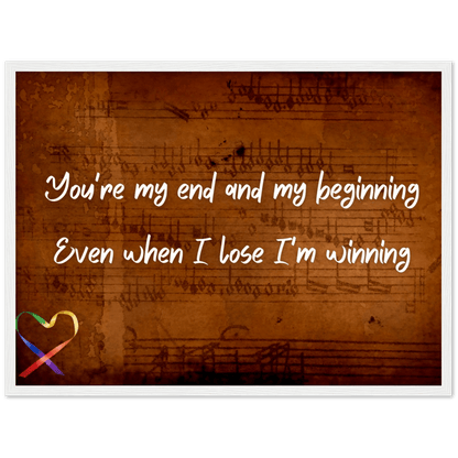 Wall Art - I'm Winning - Loved Lyrics Series | LGBTQIA+ Queer Wall Art