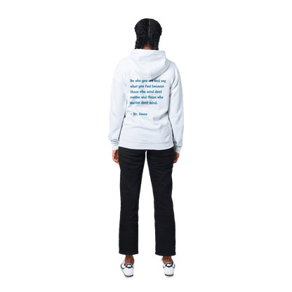 Hoodie - Be Who You Are Heart Zip Hoodie