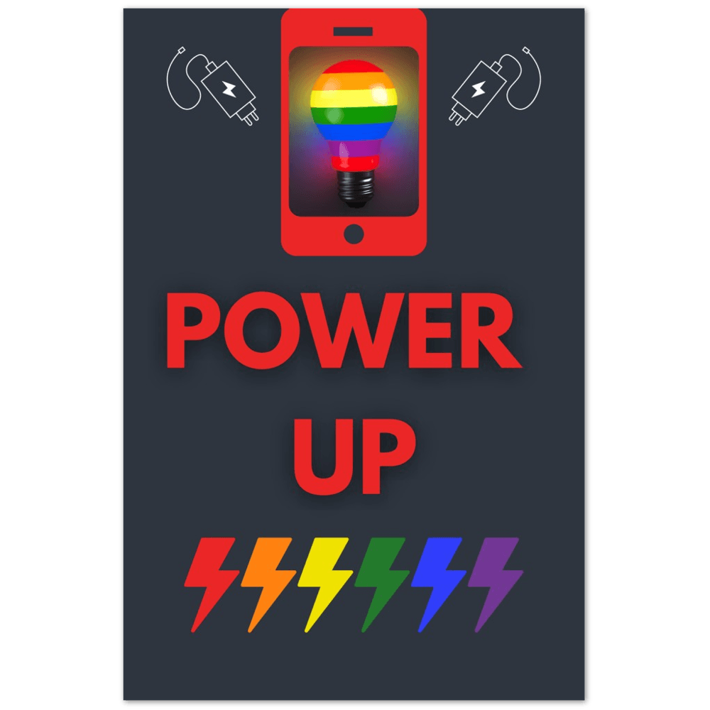 Wedding Posters - Power Up - Foam Charging Station Sign