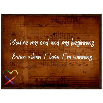 Wall Art - I'm Winning - Loved Lyrics Series | LGBTQIA+ Queer Wall Art