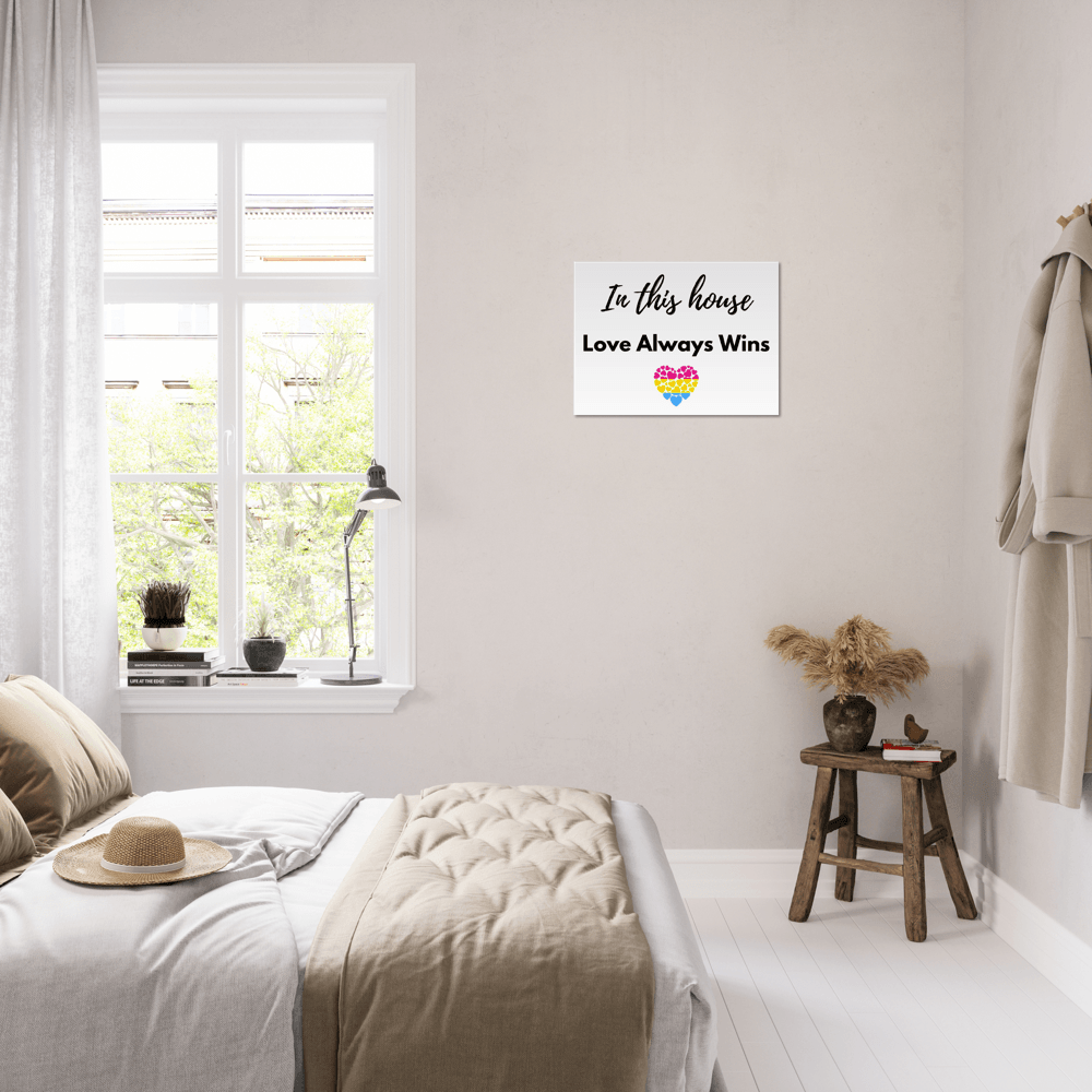 Wall Art - Love Always Wins - Quote Art Series - Foam Print