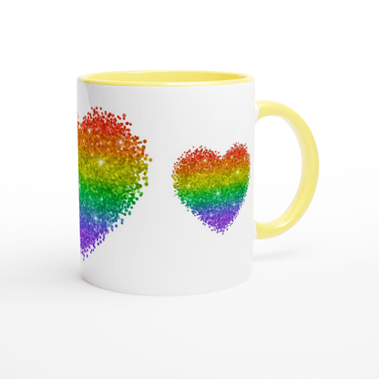 Mug - Glitter Heart Mug - LGBTQIA+ Queer