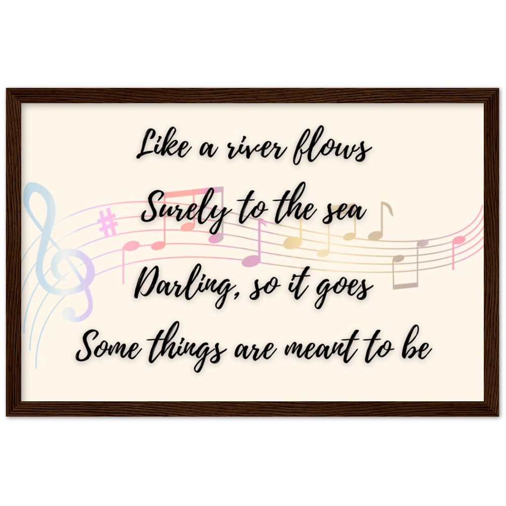 Wall Art - Meant To Be - Loved Lyrics Series | LGBTQIA+ Queer Wall Art