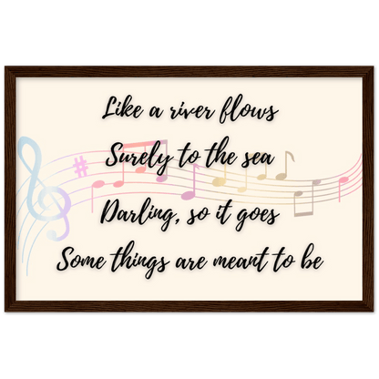 Wall Art - Meant To Be - Loved Lyrics Series | LGBTQIA+ Queer Wall Art